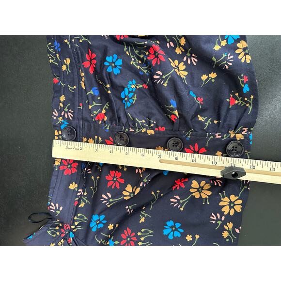 C/MEO Collective Womens Black Floral Print Off Shoulder Bell Sleeve Crop Top M - Picture 9 of 11